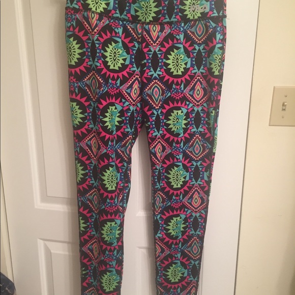 Fila Pants - FILA Running abstract pop print leggings M